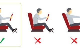 Ngồi đúng tư thế khi lái xe